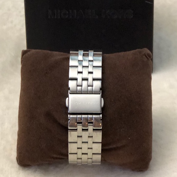 Michael Kors Bejeweled Silver-Tone Watch - Picture 5 of 9